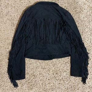 NWOT Faux Suede Black Jacket Small